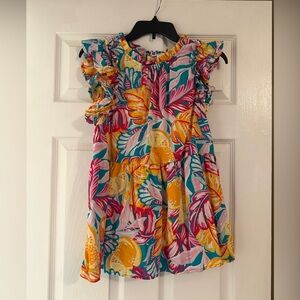 Crown & Ivy Multicolor Ruffle Dress